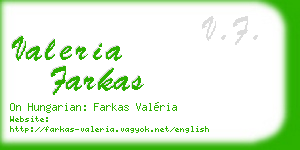 valeria farkas business card